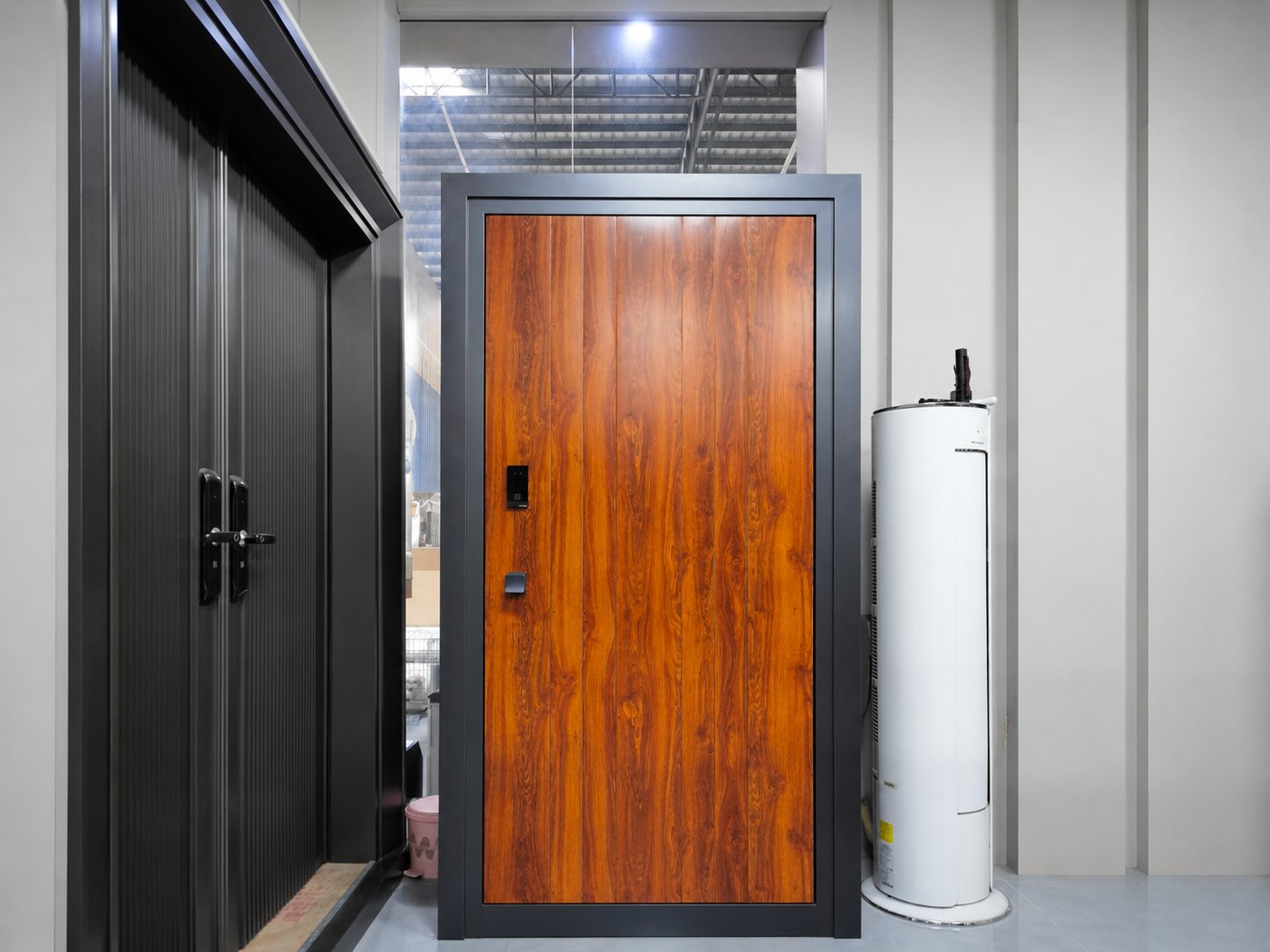 Steel-copper doors